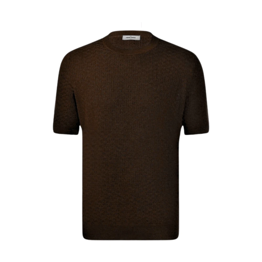 Gran Sasso Brown T-Shirts, Male, Xl, Paricollo M/M