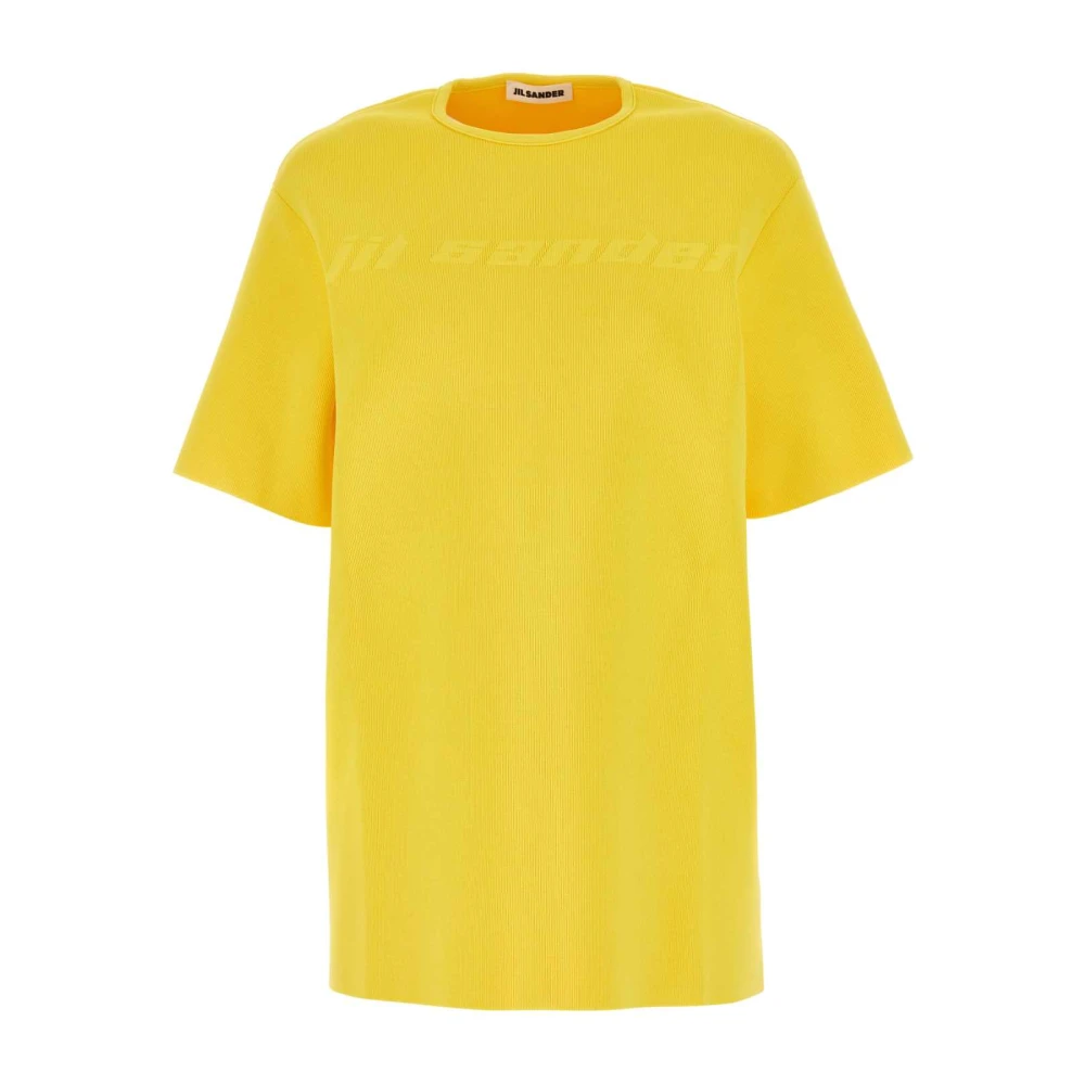 Jil Sander Gul Viskosblandning T-Shirt Yellow, Dam