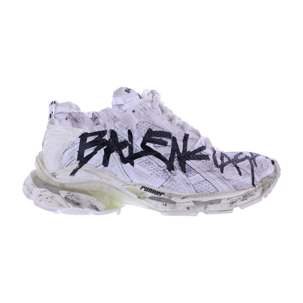 Balenciaga Runner Monocl/Graffiti/W Dames Schoenen Wit