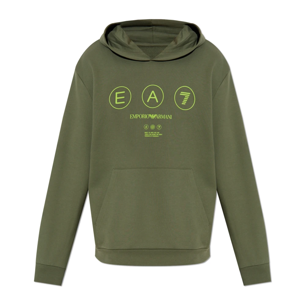 Emporio Armani Ea7 Herren Grün Sweatshirts & Hoodies, Sgröße: