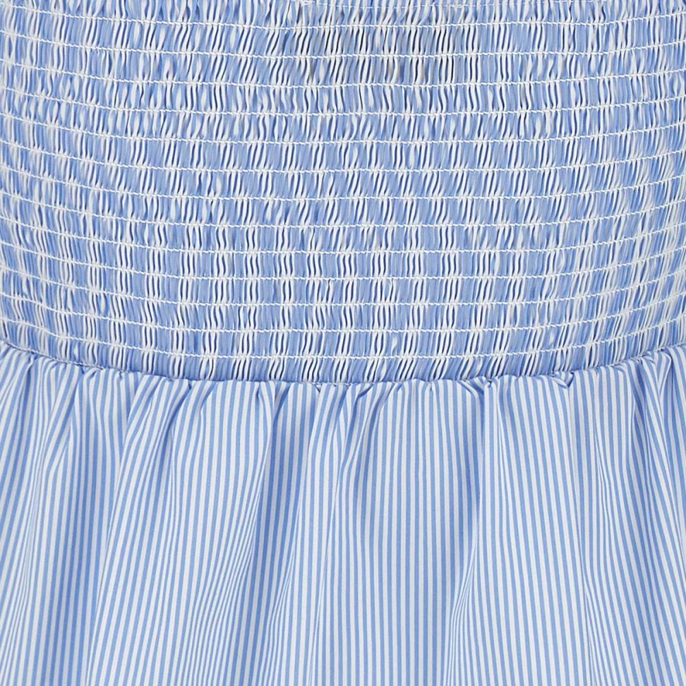 Kaos Gestreepte Katoenmix Top Italië Blue Dames