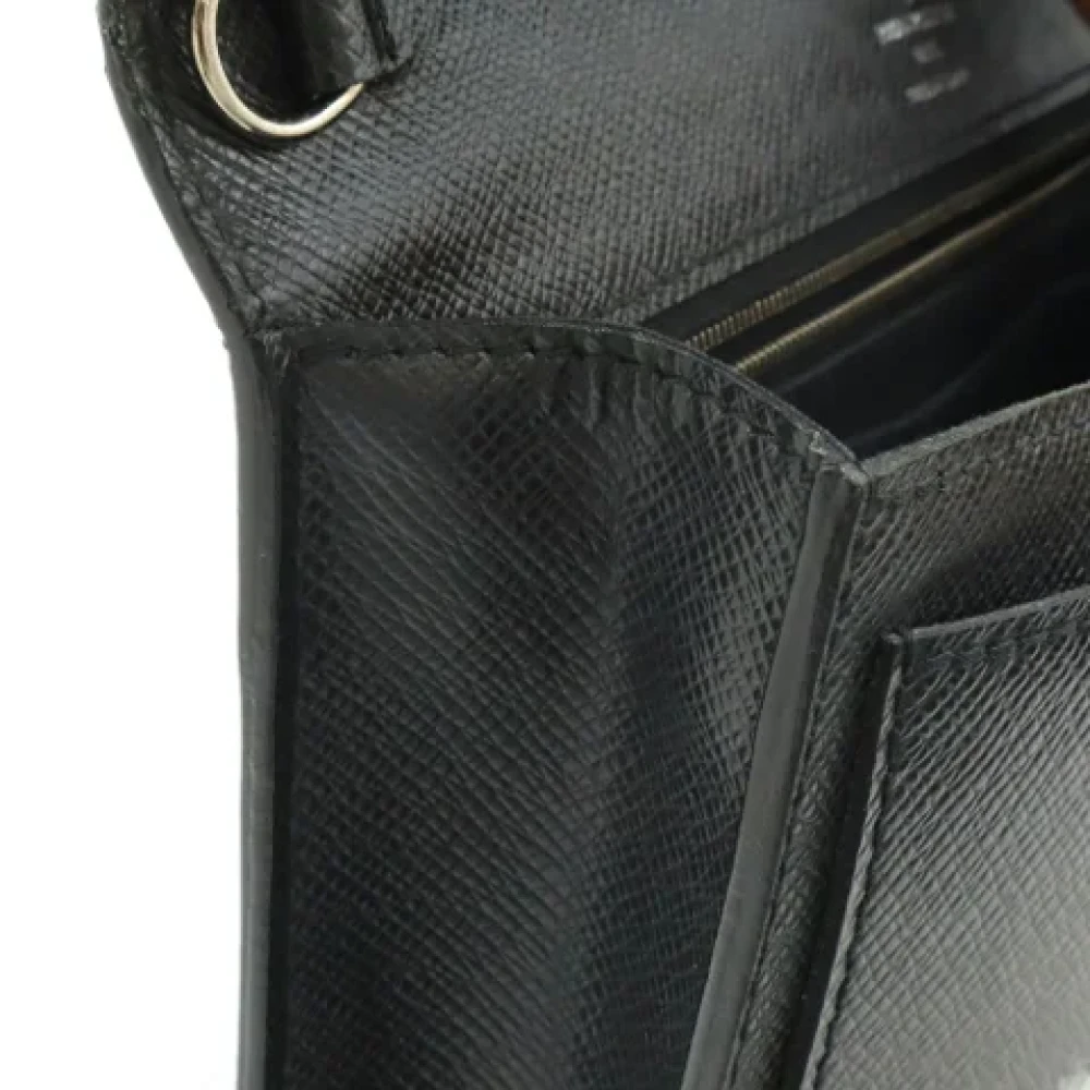 Louis Vuitton Vintage Pre-owned Leather clutches Black Dames
