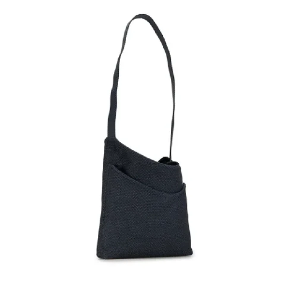Hermès Vintage Pre-owned Canvas shoulder-bags Blue Dames