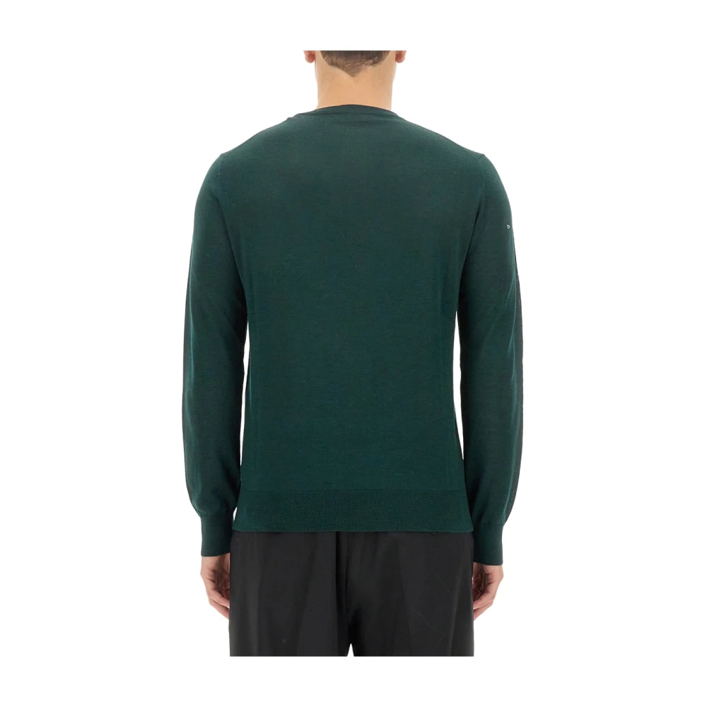 Ballantyne Wollen Pullover Regular Fit 100% Wol Green Heren