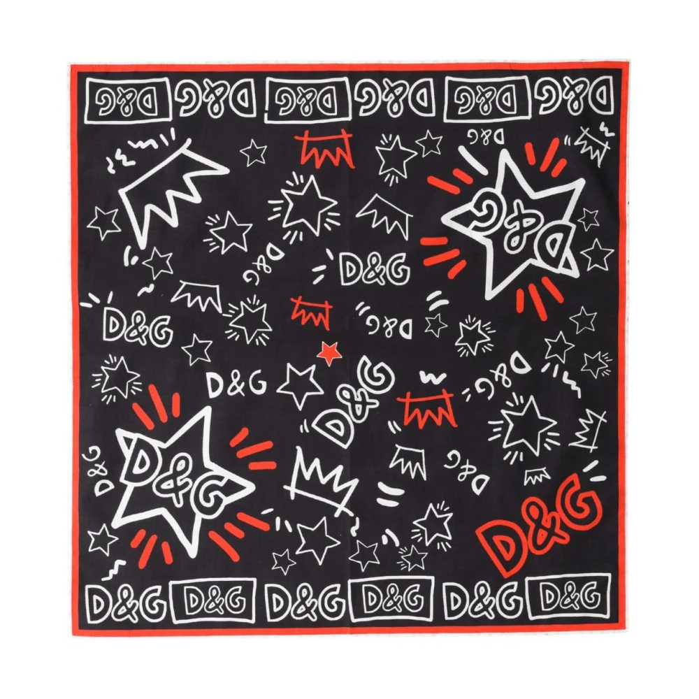 Dolce & Gabbana Women's Cotton Foulard Crown Print Scarf