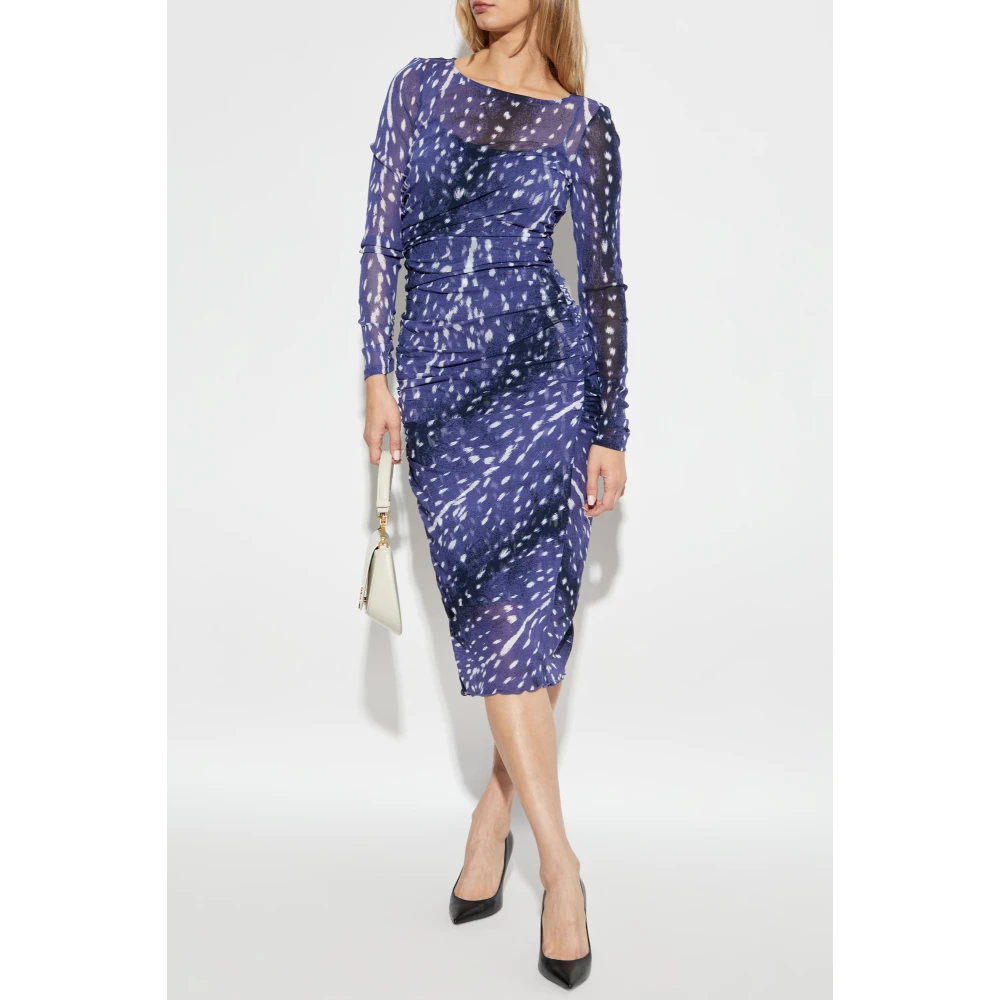 Diane Von Furstenberg Jurk Olso Blue Dames