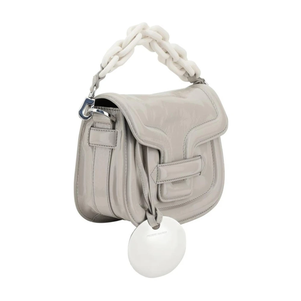 Pierre Hardy Stijlvolle Leren Schoudertas met Kettingriem Gray Dames