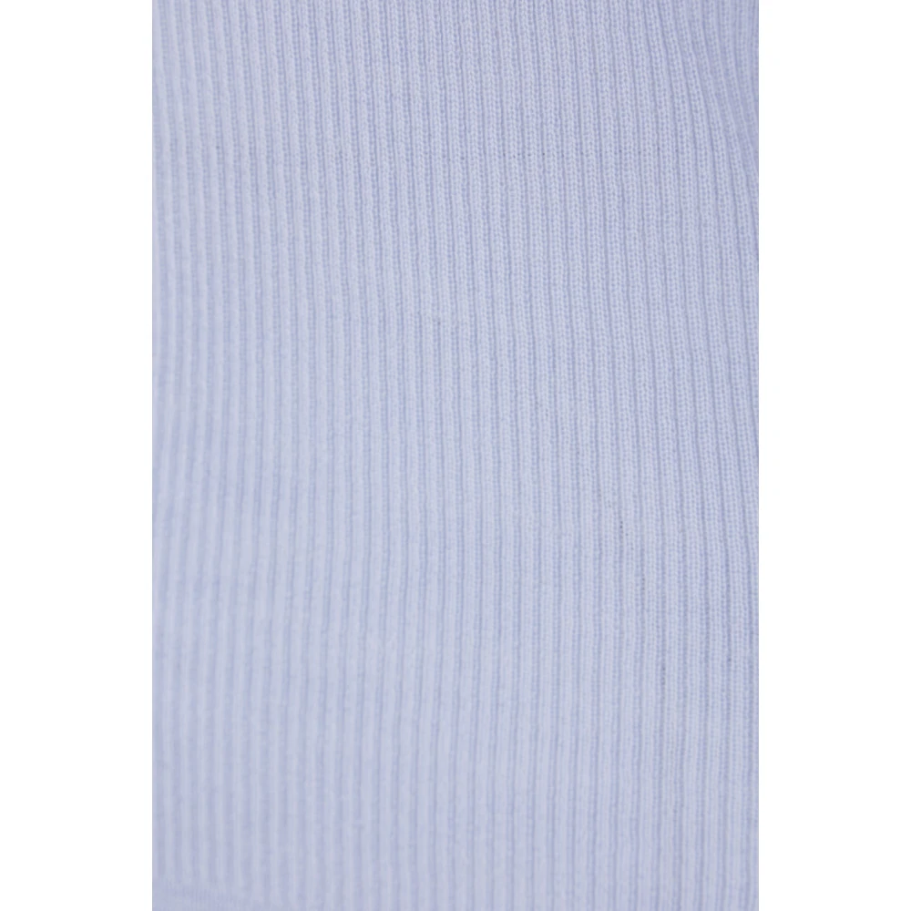 Chloé Blauwe Ribgebreide Trui Blue Dames