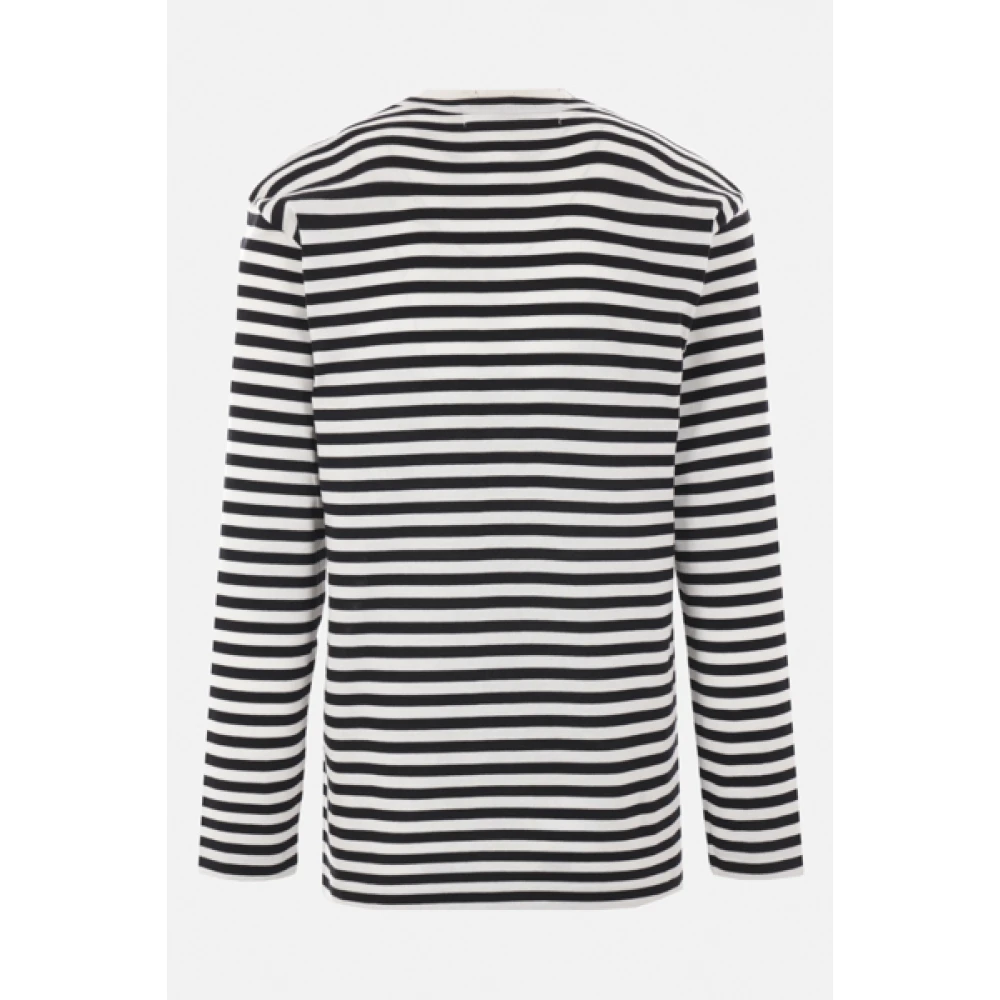 Comme des Garçons Play Gestreept longsleeve hartlogo T-shirt Multicolor Dames