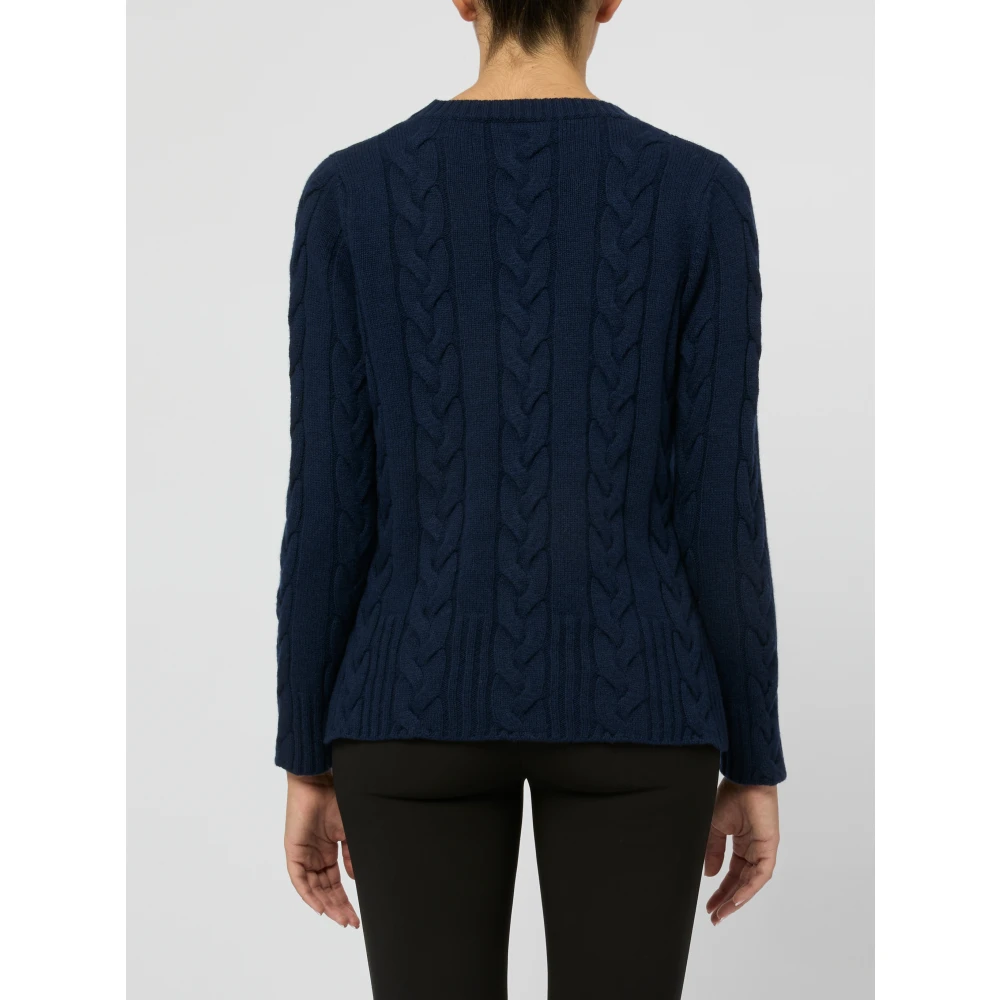 Kangra Blauwe Trui voor Vrouwen Aw24 Blue Dames