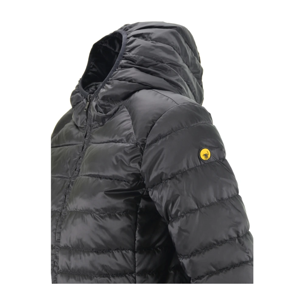 Ciesse Piumini Korte Gewatteerde Hoodiejas Flora Black Dames
