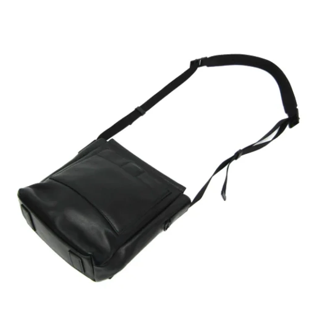 Prada Vintage Pre-owned Leather shoulder-bags Black Dames