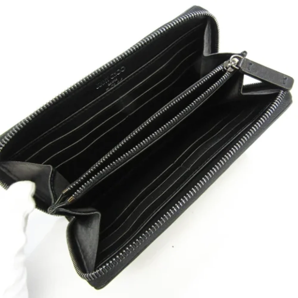 Jimmy Choo Pre-owned Leather wallets Black Dames