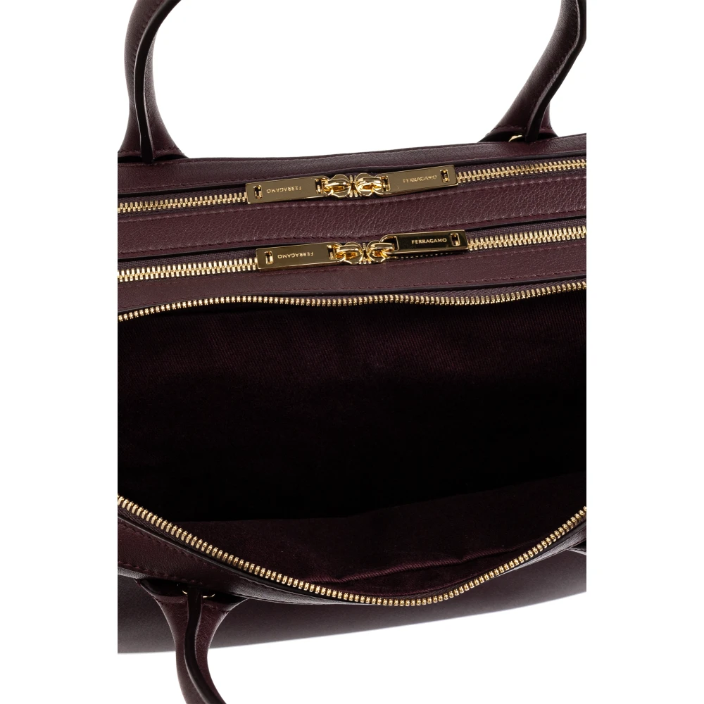 Salvatore Ferragamo Leren handtas Red Dames