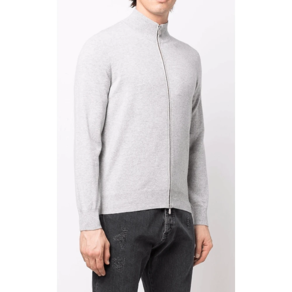 BRUNELLO CUCINELLI Zip-through Sweater voor Heren Gray Heren