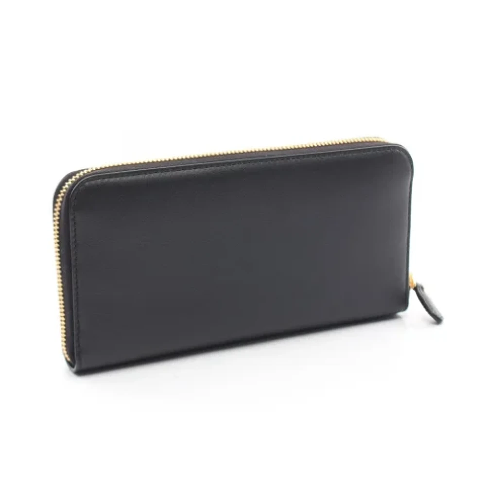 Prada Vintage Pre-owned Leather wallets Black Dames