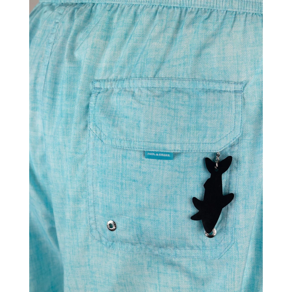 PAUL & SHARK Blauwe Zee Kleding Elastische Taille Polyester Blue Heren