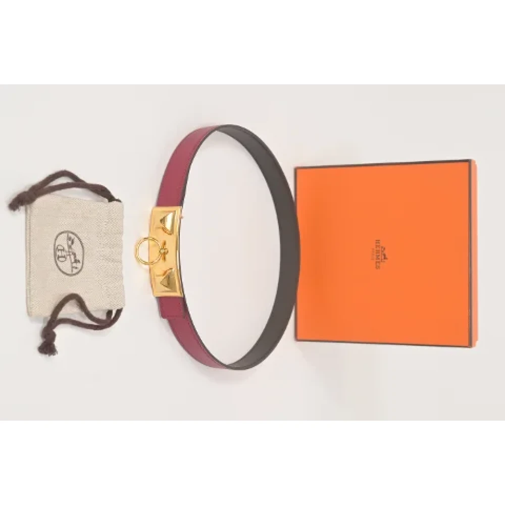 Hermès Vintage Pre-owned Leather belts Red Dames