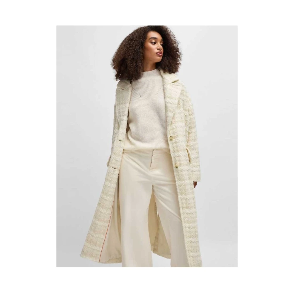Hugo Boss Stijlvolle Herenoverhemd Collectie Beige Dames