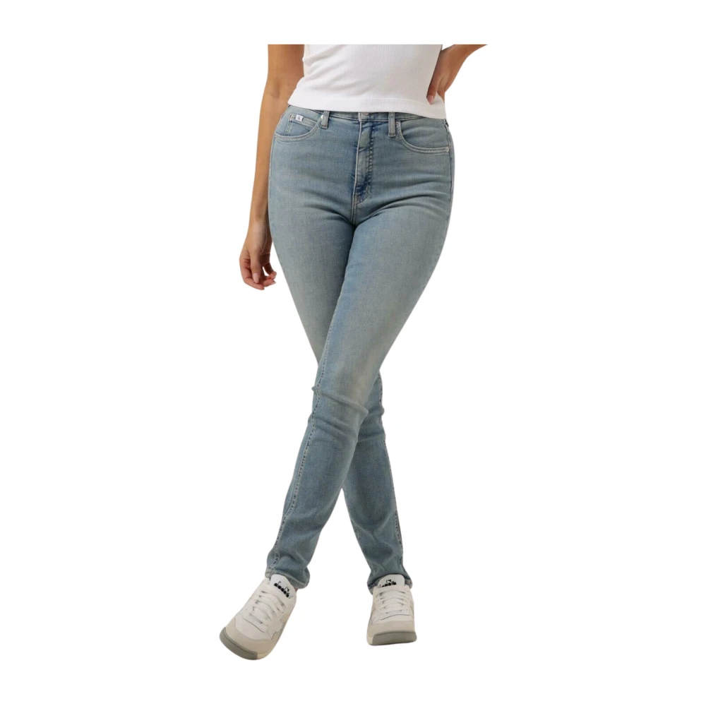 CALVIN KLEIN Dames Jeans High Rise Skinny Blauw