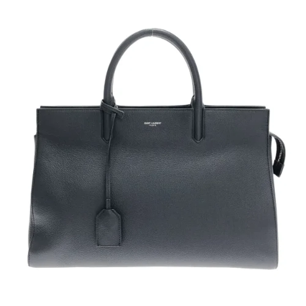 Saint Laurent Vintage Pre-owned Leather handbags Blue Dames
