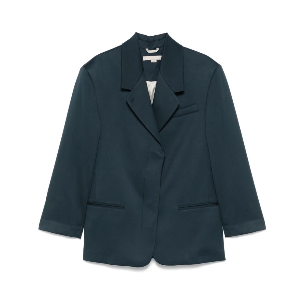 Remain Birger Christensen Navy Blue Double-Breasted Jacket Blue Dames