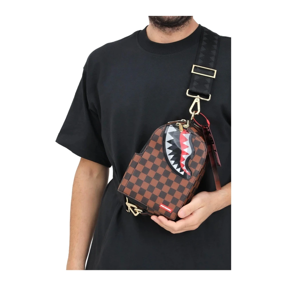 Sprayground Casual Rugzak met 100% Samenstelling Brown Heren