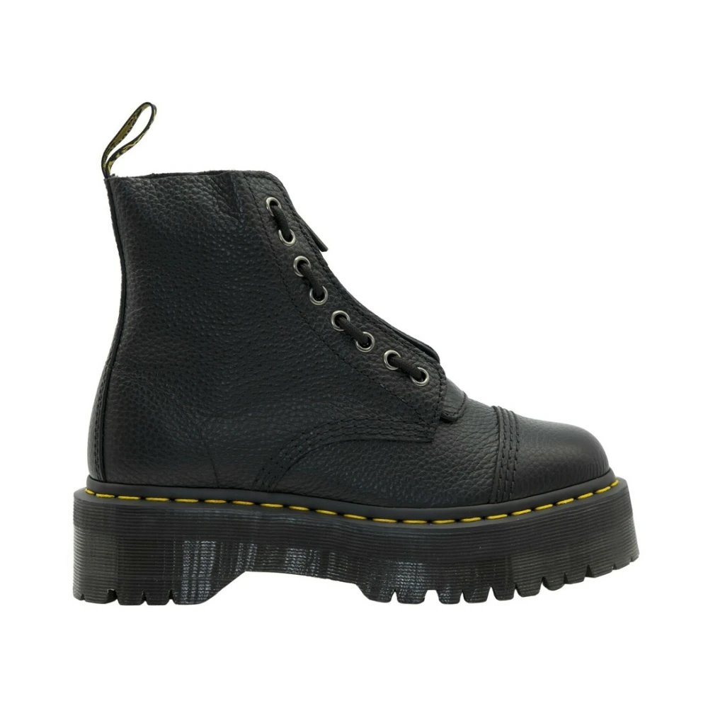 Dr. Martens Men's Black Ankle Boots, 6 Uk, Sinclair Platform Boots