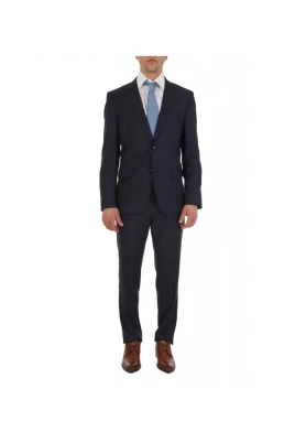 Kostym med mikromönster i slim fit-modell