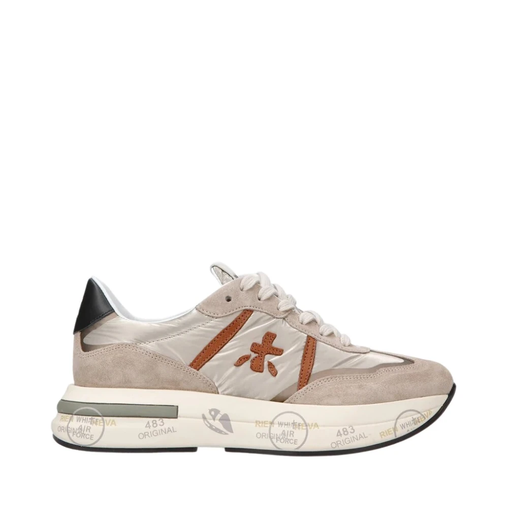 Premiata Platta skor för kvinnor Beige, Dam