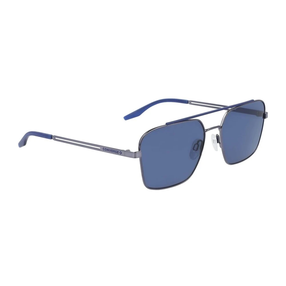 Converse Men's Gray Stylish Metal Sunglasses With Uv Filter - Sunglasses - One Size - Accessories
