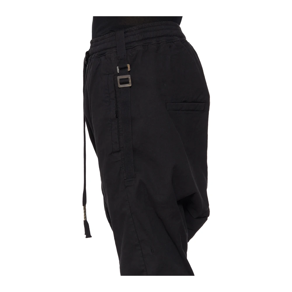 Boris Bidjan Saberi Katoenen en Linnen Broek Black Heren