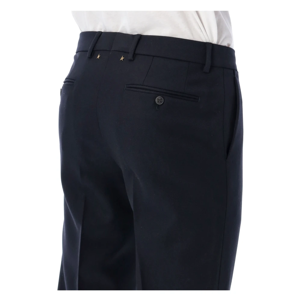 Golden Goose Navy Wolbroek Taps Toelopende Pijp Blue Heren