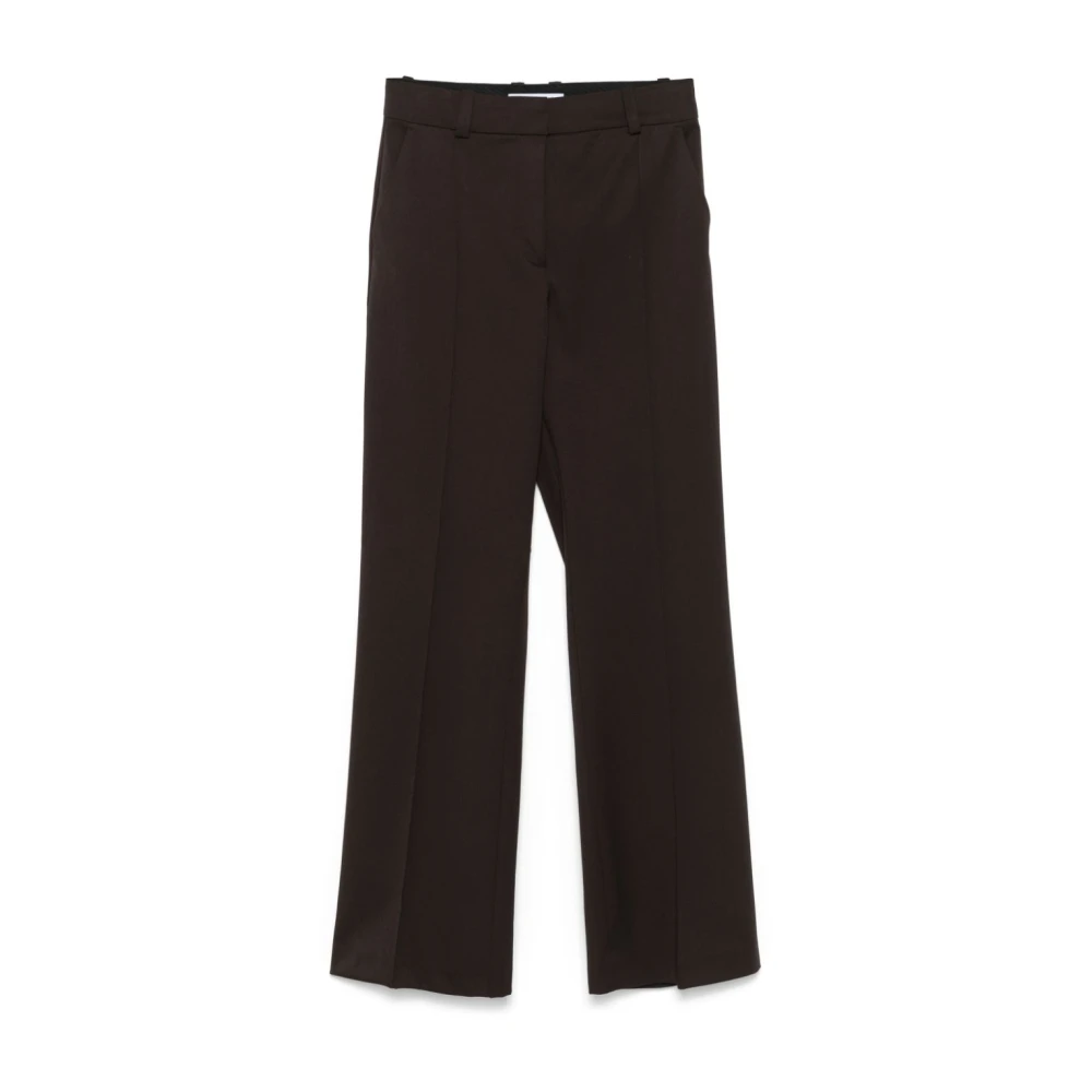 Samsøe Bruine Twill Broek Brown Dames