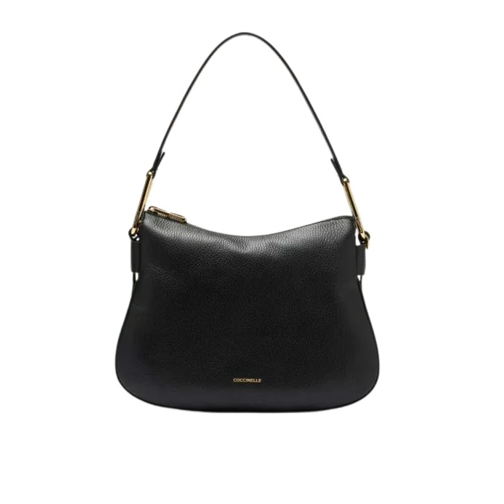 Coccinelle Women's Black Handbags, One Size, Leather Shoulder Bag