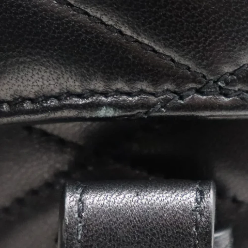 Yves Saint Laurent Vintage Pre-owned Leather shoulder-bags Black Dames
