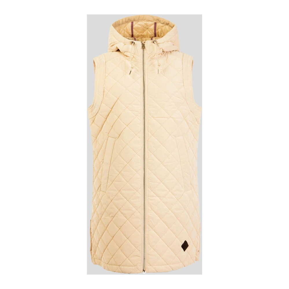 Husky Original Lange mouwloze gewatteerde jas Lorelai Beige Dames