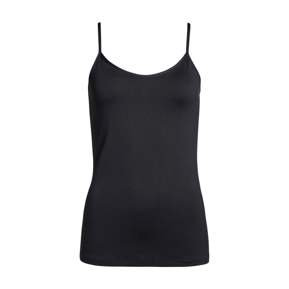 2-Biz Top zonder mouwen Zomerse stijl Black Dames