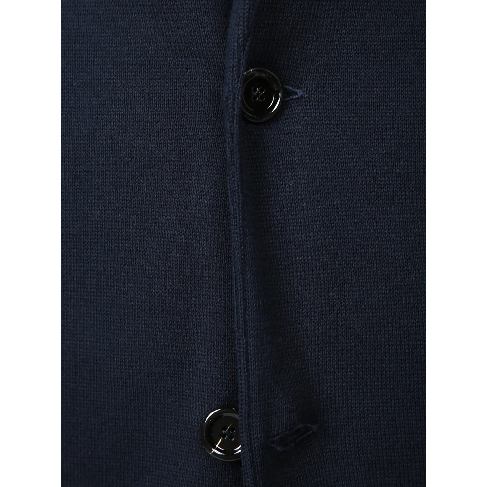 Lardini Blauwe Vest Heren Sweater Blue Heren