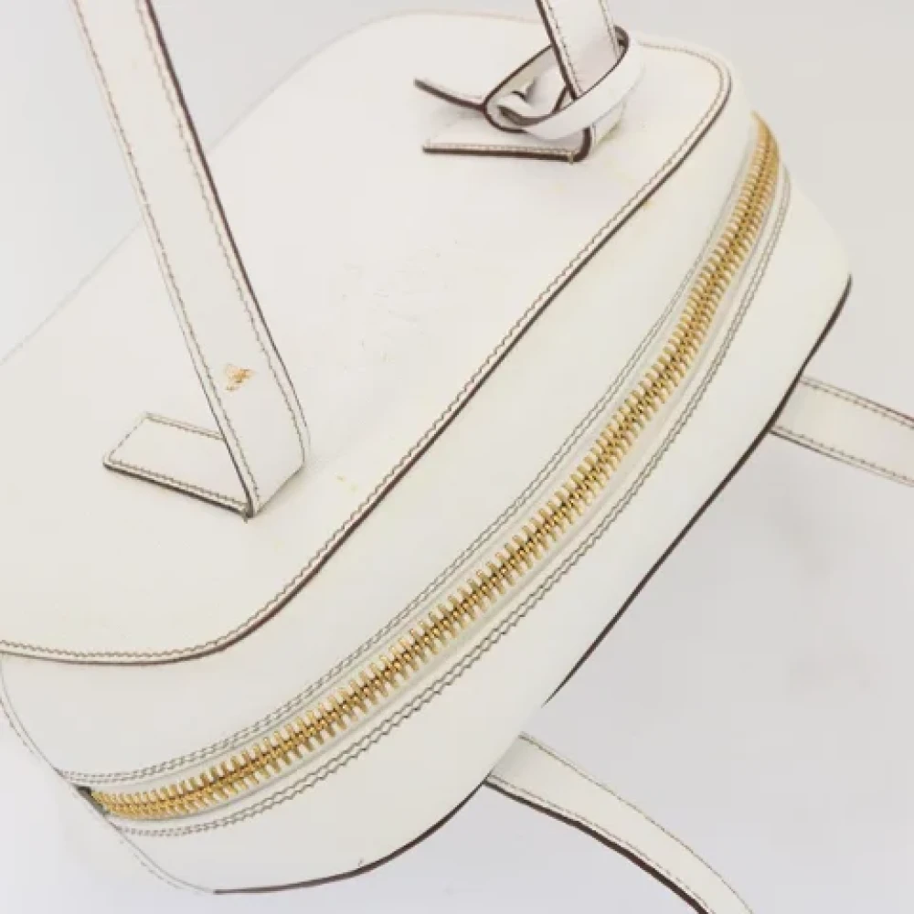 Prada Vintage Pre-owned Leather shoulder-bags White Dames
