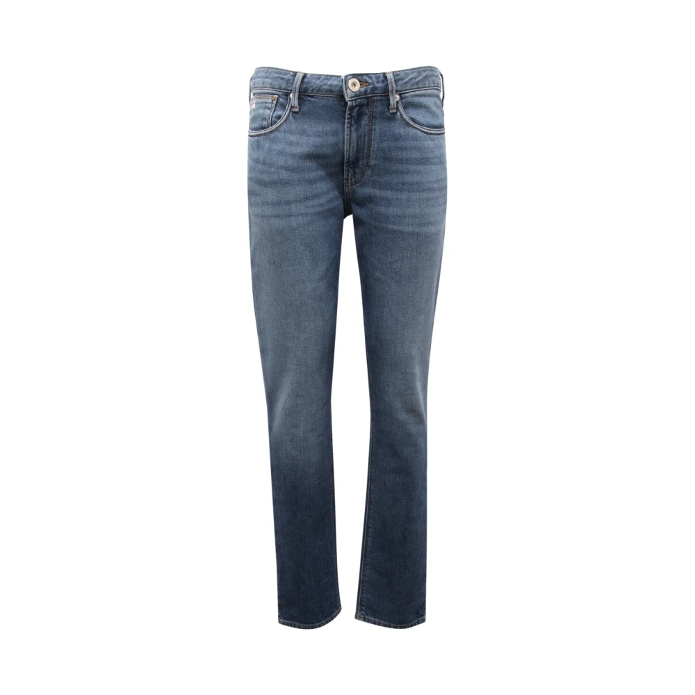 Armani Men's Blue Slim Denim Trousers - Slim Fit Jeans - W30 - Jeans