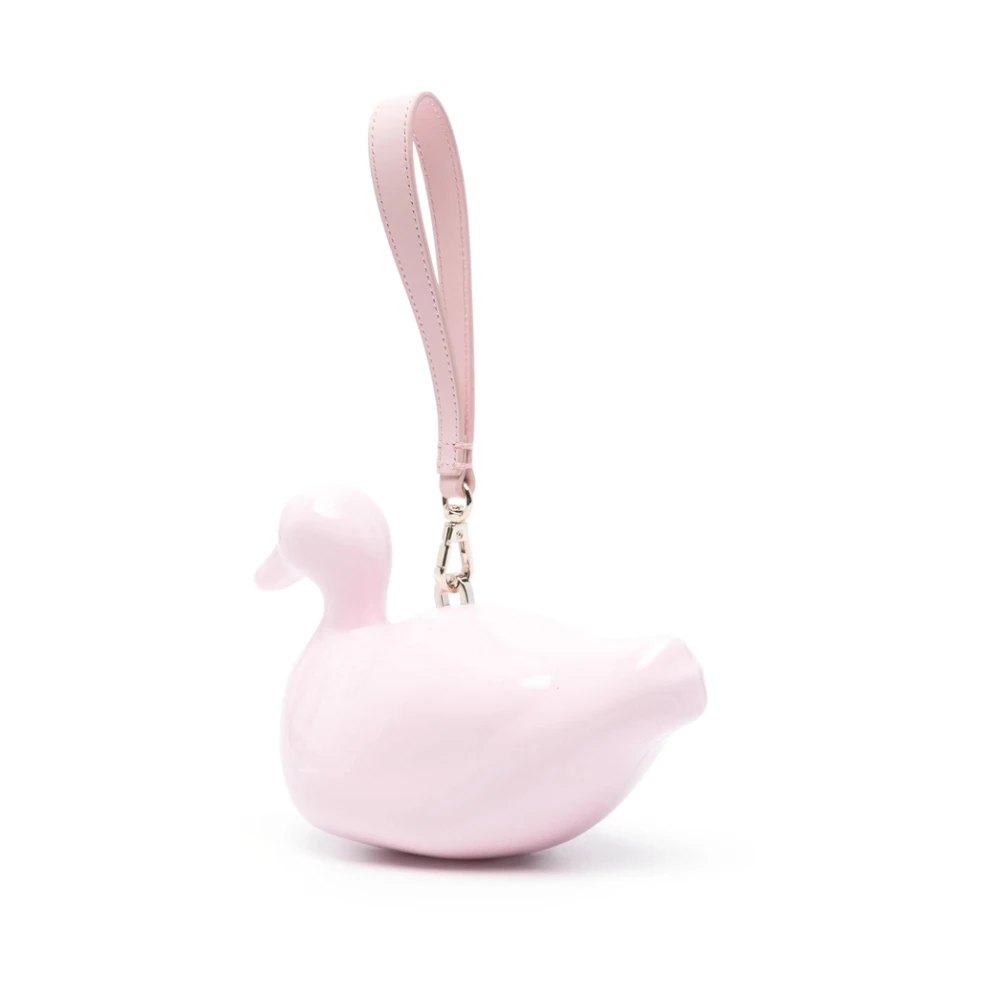 Simone Rocha Flamingo Roze Schoudertas met Magneetsluiting Pink Dames