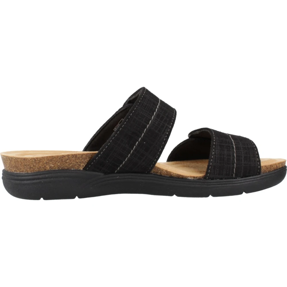 Clarks Sliders Black, Dam