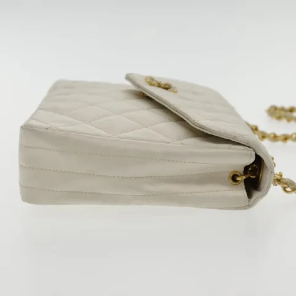 Chanel Vintage Pre-owned Satin chanel-bags White Dames