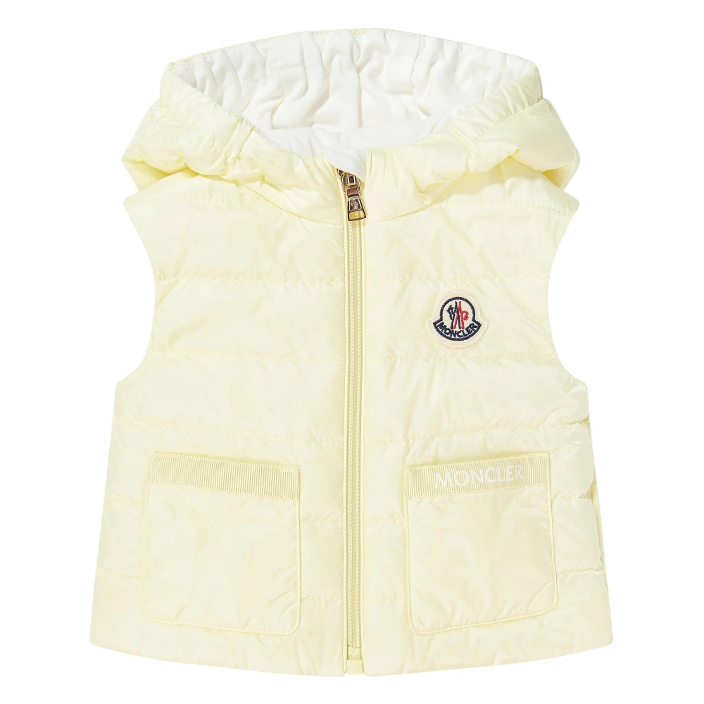Moncler Girls Yellow Lia Gilet - Waistcoats - 3 Y - Kids