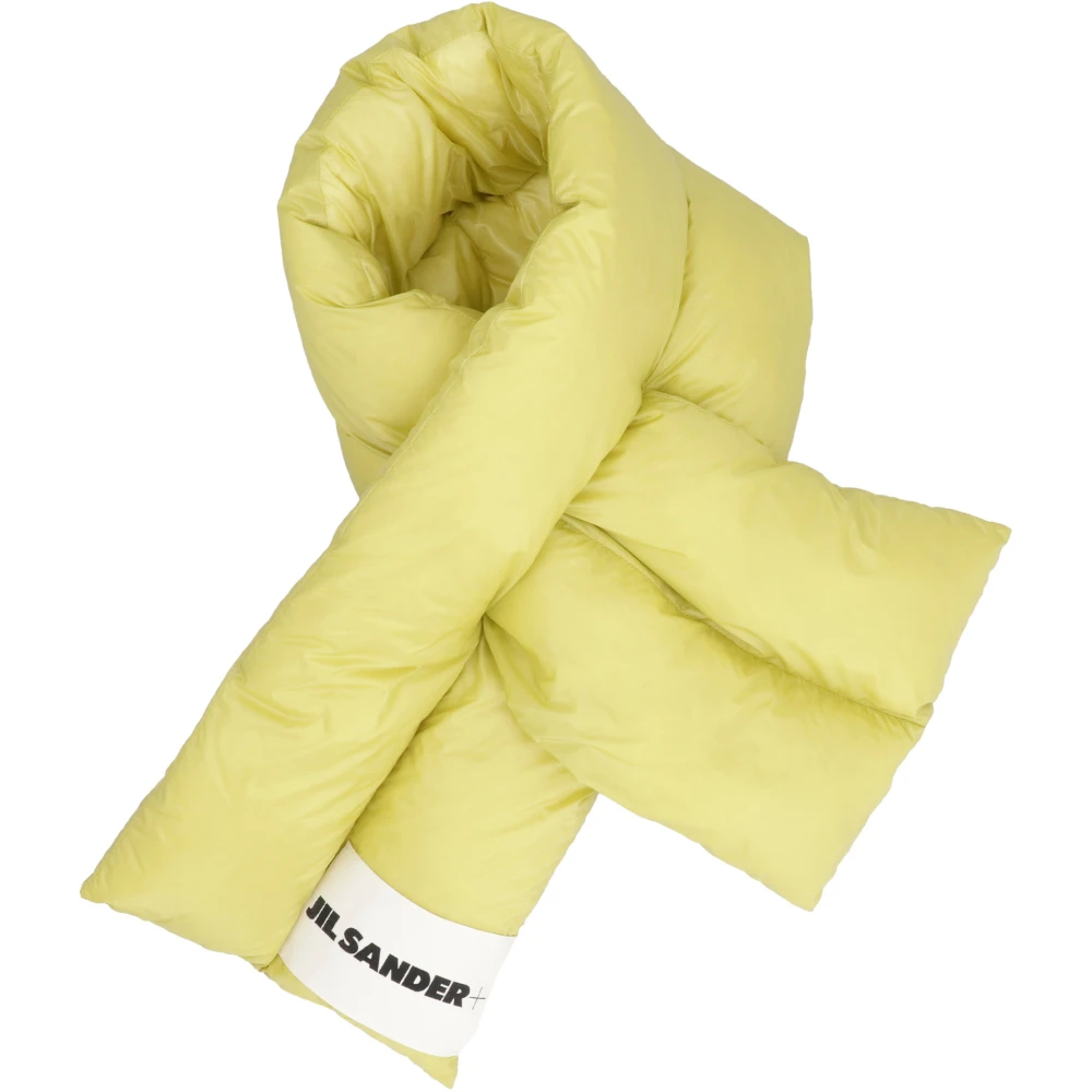 Jil Sander Gewatteerde Sjaal van Polyamide Green Dames