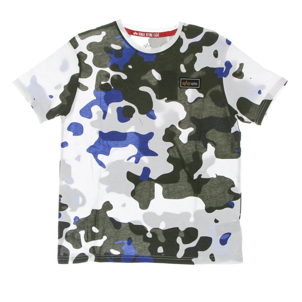 alpha industries Camo Print Wit T-Shirt Multicolor Heren