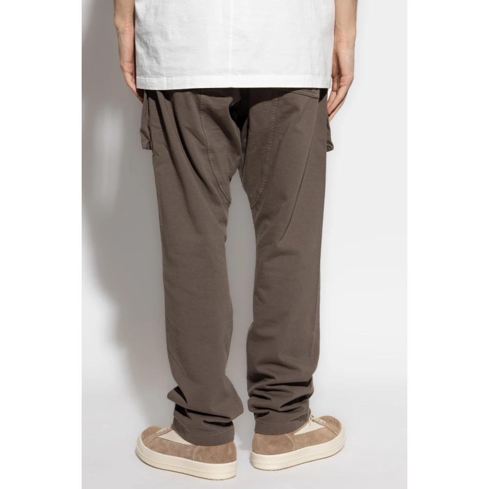 Rick Owens Creatch Cargo Drawstring Sweatpants Brown Heren