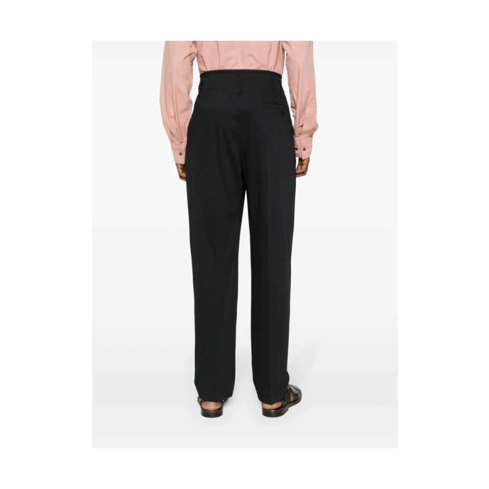 Lemaire Wide Trousers Black Heren