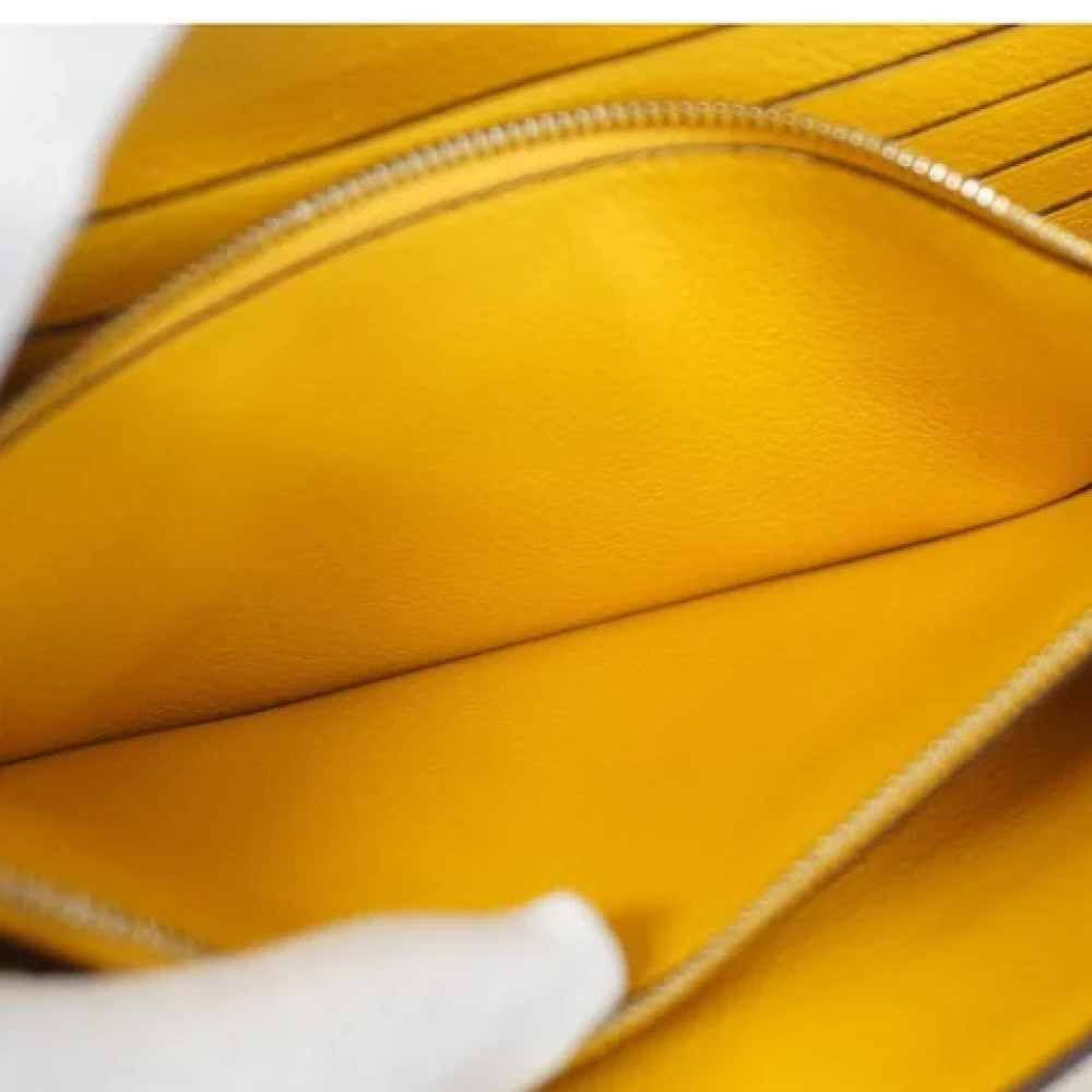 Hermès Vintage Pre-owned Fabric crossbody-bags Yellow Dames